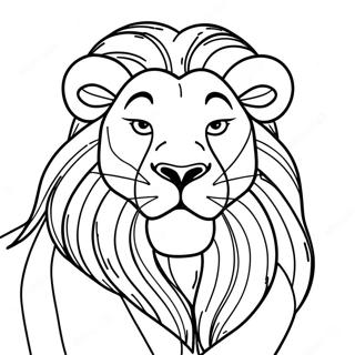 Majestic Mufasa Coloring Page 12317-9990