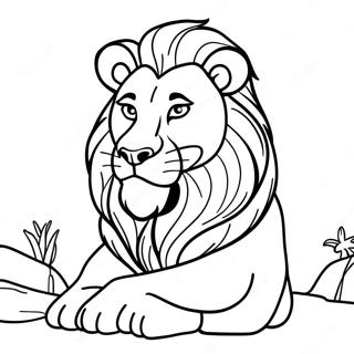 Majestic Mufasa Coloring Page 12317-9992