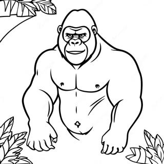 Gorilla Coloring Pages