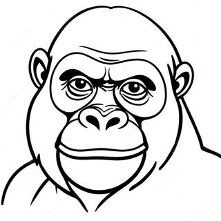 Gorilla Coloring Page 1231-982