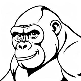 Gorilla Coloring Page 1231-983