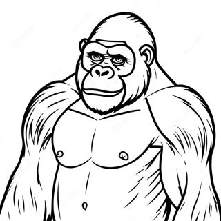 Gorilla Coloring Page 1231-984