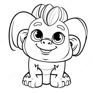 Bam Bam Coloring Page 12336-10002