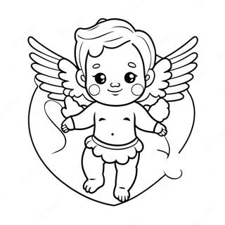 Cupid Coloring Page 12356-10019