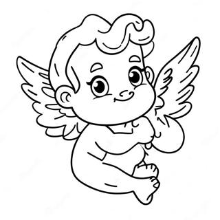 Cupid Coloring Page 12356-10020