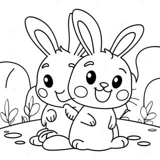 Sunny Bunnies Shiny Coloring Page 12366-10024