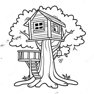 Treehouse Coloring Page 12376-10031