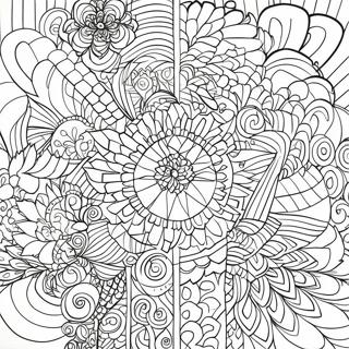 Optical Illusion Geometric Coloring Pages