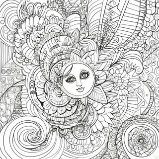 Intricate Optical Illusion Coloring Page 12397-10054