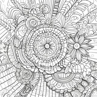 Intricate Optical Illusion Coloring Page 12397-10056