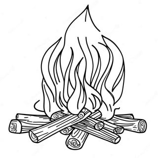 Campfire Coloring Page 12426-10074