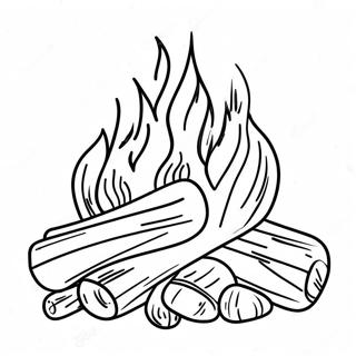 Campfire Coloring Page 12426-10075