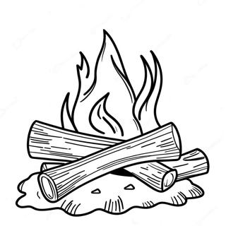 Campfire Coloring Page 12426-10076