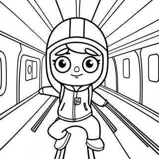 Subway Surfers Coloring Pages