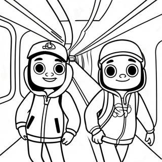 Subway Surfers Coloring Page 12436-10087