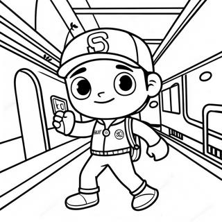 Subway Surfers Coloring Page 12436-10088