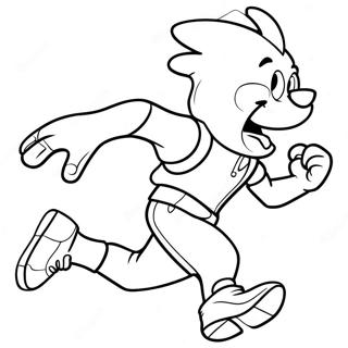 Jake The Character Running Coloring Page 12437-10081