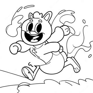 Jake The Character Running Coloring Page 12437-10082