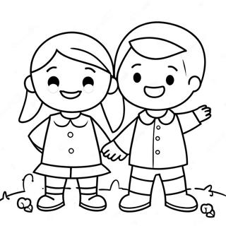 2nd Graders Fun Coloring Page 12446-10089