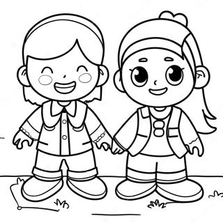 2nd Graders Fun Coloring Page 12446-10090