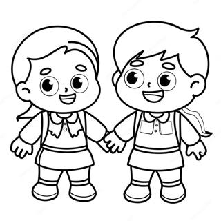 2nd Graders Fun Coloring Page 12446-10091