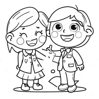 2nd Graders Fun Coloring Page 12446-10092