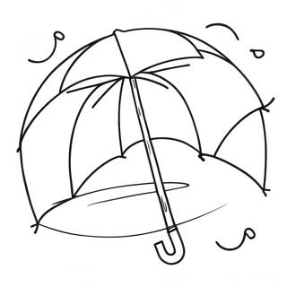 Colorful Umbrella Coloring Page 12456-10103