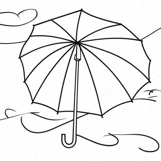 Colorful Umbrella Coloring Page 12456-10104