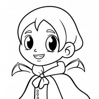 Cute Anime Vampire Coloring Page 12467-10118