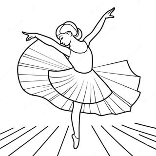 Realistic Ballerina Coloring Pages