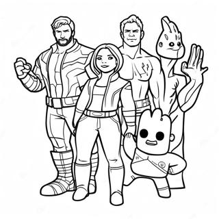 Guardians Of The Galaxy Coloring Pages