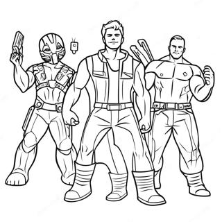 Guardians Of The Galaxy Coloring Page 1251-1007