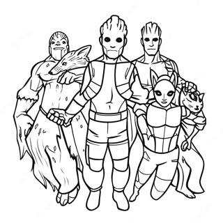 Guardians Of The Galaxy Coloring Page 1251-1043