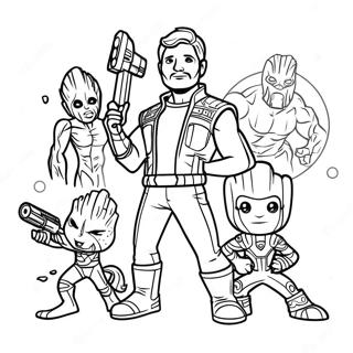 Guardians Of The Galaxy Coloring Page 1251-1044