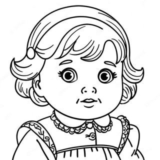 Baby Doll Coloring Page 12526-10154