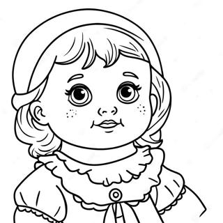 Baby Doll Coloring Page 12526-10155