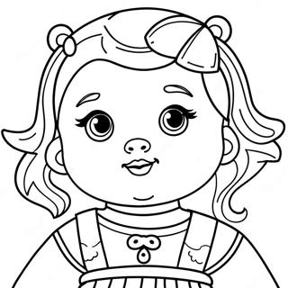 Baby Doll Coloring Page 12526-10156