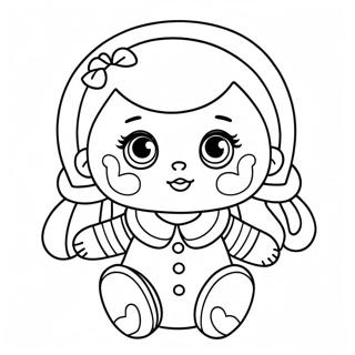 Cute Baby Doll With Big Eyes Coloring Page 12527-10159