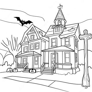 Halloweentown Coloring Page 12556-10175