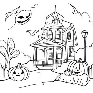 Halloweentown Coloring Page 12556-10176