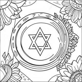 Israel Flag Coloring Page 12566-10204