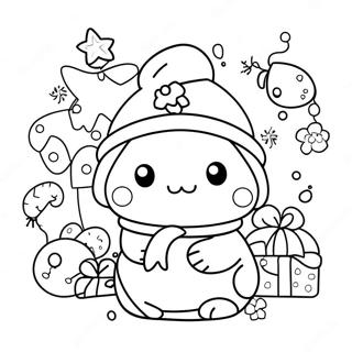 Sanrio Christmas Characters Coloring Page 12576-10192