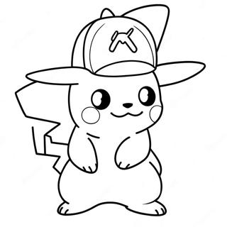 Ash With Pikachu Coloring Page 12587-10208