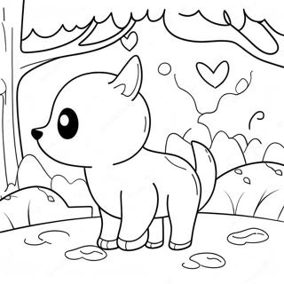 Adorable January Winter Animals Coloring Page 12597-10219