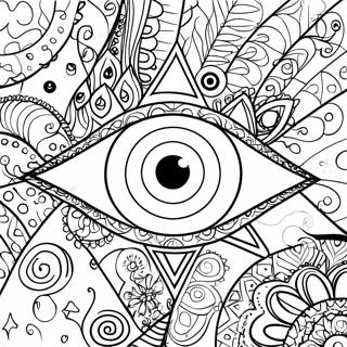 Colorful Evil Eye Pattern Coloring Page 12607-10228