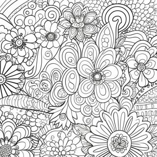 70s Retro Patterns Coloring Page 12616-10224