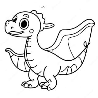 Cute Baby Pterodactyl Coloring Page 12627-10237