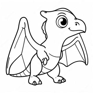 Cute Baby Pterodactyl Coloring Page 12627-10238