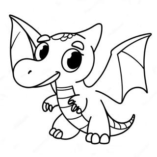 Cute Baby Pterodactyl Coloring Page 12627-10240