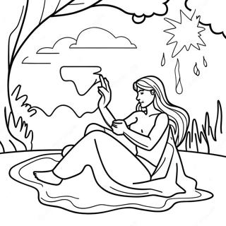 Sensual Fantasy Scene Coloring Page 1262-1013